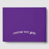 Yoga heilt die Soul Quote Lotus Blume Lila Gästebuch (Rückseite)