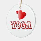 Yoga-Herzen Keramik Ornament (Links)