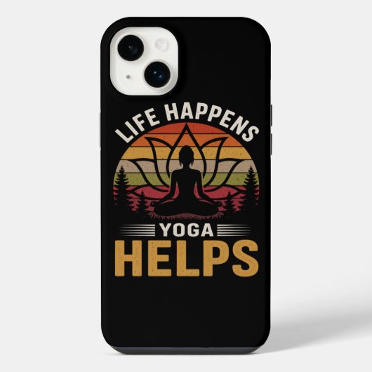 Yoga hilft im Leben iPhone Hülle (Rückseite)