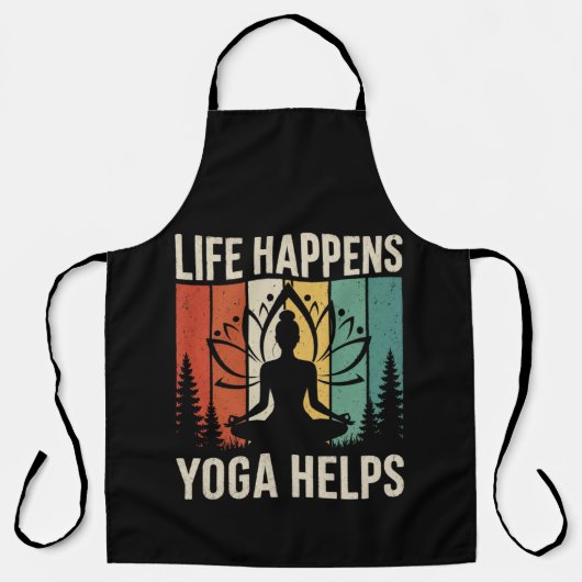 Yoga hilft im Leben Schürze (Vorderseite)