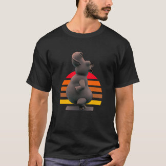 Yoga Hippo Pose T-Shirt