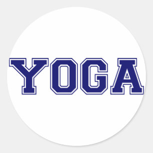 Yoga-Hochschulart Runder Aufkleber
