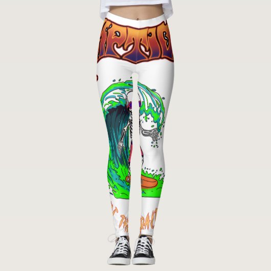 Yoga-Hose RIPTIDE Surfer-Logo Leggings (Vorderseite)