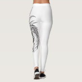 Yoga-Hosen mit Drache-Motiv Leggings (Rückseite)