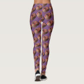 Yoga-Hosen-Schokolade besprühen Krapfen-Muster Leggings (Rückseite)