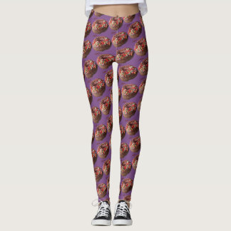 Yoga-Hosen-Schokolade besprühen Krapfen-Muster Leggings