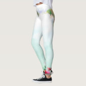 Yoga Hosen - weiss-mint Leggings (Links)