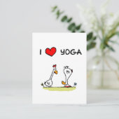 Yoga-Hühner Postkarte (Stehend Vorderseite)