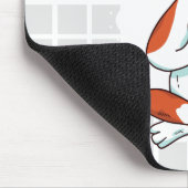 Yoga-Hund auf Raster-Mauspad Mousepad (Ecke)
