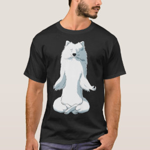 Yoga Hund Japanischer Spitz Premium T-Shirt