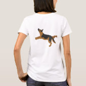 Yoga-Hund T-Shirt (Rückseite)