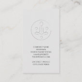 Yoga Icon | Hintergrund | Aroma-Öle Visitenkarte (Rückseite)