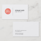 Yoga Icon | Wasserfarbe Visitenkarte (Vorne/Hinten)