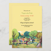 Yoga im Park Einladung (Vorne/Hinten)