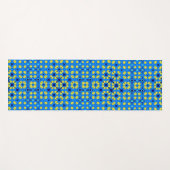Yoga im Stile von Blau und Gelb Yogamatte (Vorderseite (Horizontal))