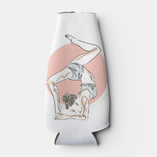 Yoga individuelle Name-Flasche für Frauen cooler Flaschenkühler