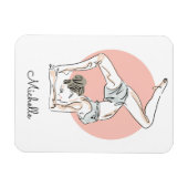 Yoga-individuelle Name-Magnet Magnet (Horizontal)