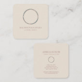 Yoga-Individuelle Name Quadratische Visitenkarte (Vorne/Hinten)