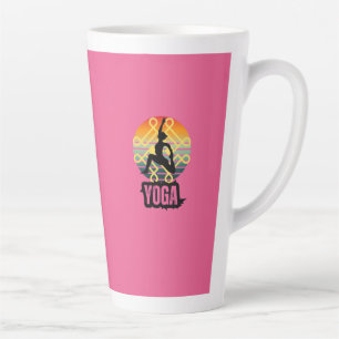 Yoga, innerer Frieden Milchtasse