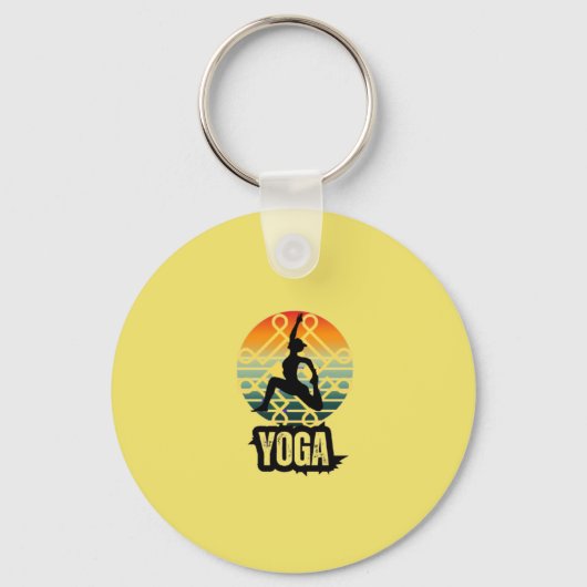 Yoga, innerer Frieden Schlüsselanhänger (Vorderseite)