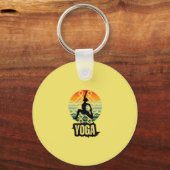 Yoga, innerer Frieden Schlüsselanhänger (Vorderseite)