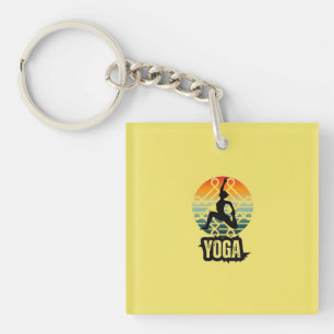 Yoga, innerer Frieden Schlüsselanhänger