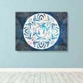 Yoga Inspiration auf Leinwand (Insitu (Holzboden))