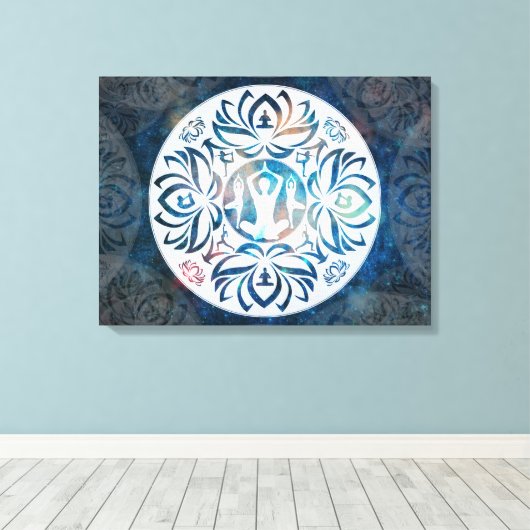 Yoga Inspiration auf Leinwand (Insitu (Holzboden))