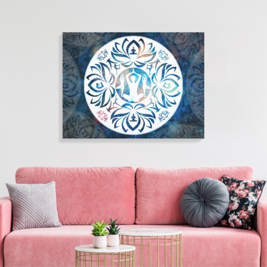 Yoga Inspiration auf Leinwand (Insitu (Wohnzimmer))
