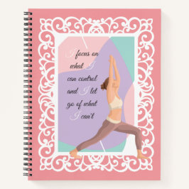 Yoga Inspiration rosa Spitze Notizblock