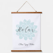 Yoga Inspirational Quote Mandala Wandteppich Mit Holzrahmen (Vorderseite)