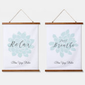 Yoga Inspirational Quote Mandala Wandteppich Mit Holzrahmen (Doppelt)