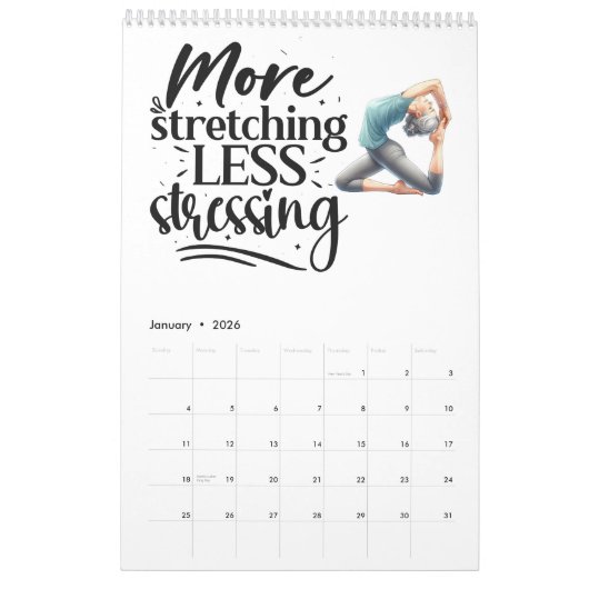 Yoga-Inspirationen Kalender (Jan 2026)