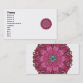 Yoga inspirierte Mandela-Entwurf Geschäfts-Karten Visitenkarte (Vorne/Hinten)