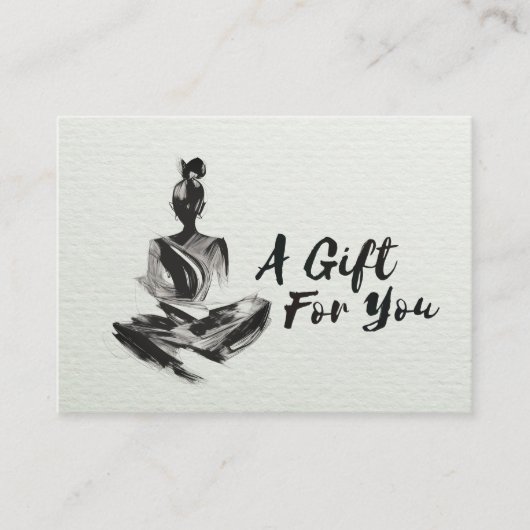 Yoga Instructo Lotus Meditation - Geschenkgutschei Rabattkarte (Vorderseite)