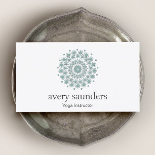 Yoga Instructor and Medical Coach Logo Visitenkarte