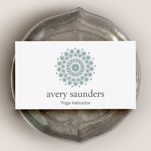 Yoga Instructor and Medical Coach Logo Visitenkarte