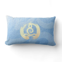 Yoga Instructor Blue & Gold Meditation Pose ZEN OM