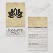 Yoga Instructor Blume Visitenkarte (Vorne/Hinten)