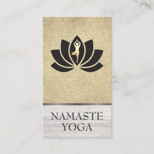 Yoga Instructor Blume Visitenkarte (Vorderseite)