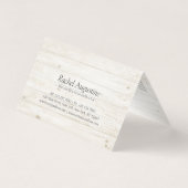 Yoga Instructor Bodhi Leaf Preisliste Ernennung Visitenkarten (Rückseite)