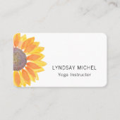 Yoga Instructor Business Card für moderne Sonnenbl Visitenkarte (Vorderseite)