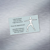 Yoga Instructor Business Card Magnete (Beispiel)