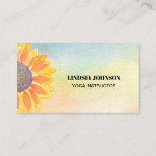 Yoga Instructor Business Card Visitenkarte