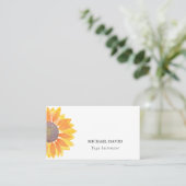 Yoga Instructor Business Card Visitenkarte (Stehend Vorderseite)