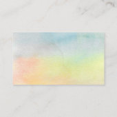 Yoga Instructor Business Card Visitenkarte (Rückseite)