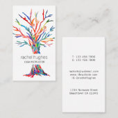 Yoga Instructor Business Card Visitenkarte (Vorne/Hinten)