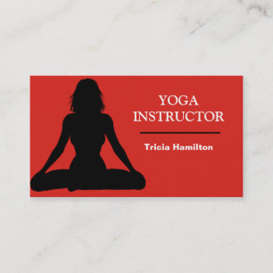 Yoga Instructor Business Card Visitenkarte
