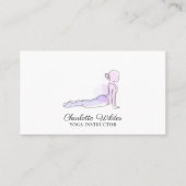 Yoga Instructor Business Card Visitenkarte (Vorderseite)