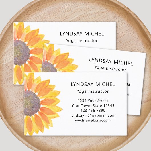 Yoga Instructor Business Card Visitenkarte